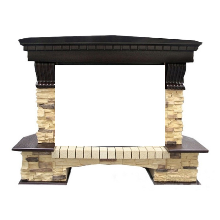 Портал Royal Flame Pierre Luxe угл. сланец 