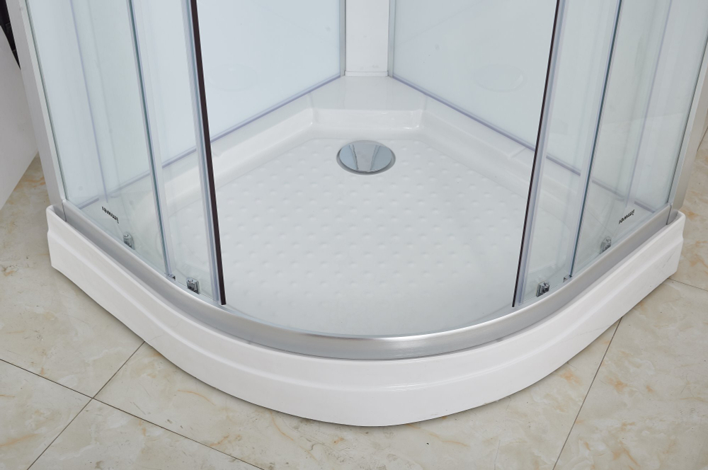 Душевая кабина Imwei XDL-09B, 90 x 90 см, средний поддон, с крышей, стекла прозрачные, профиль серебристый 