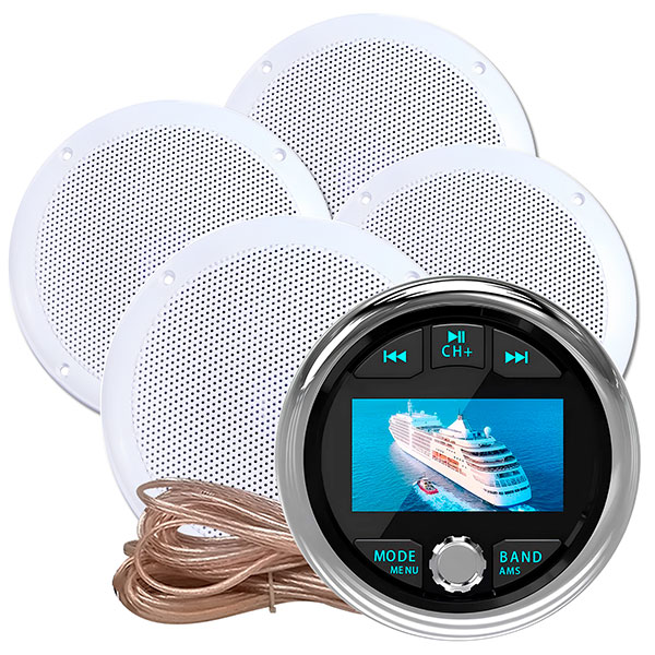 Комплект влагостойкой акустики Steam Water Aqua Music DB002 VISATON белый 4 
