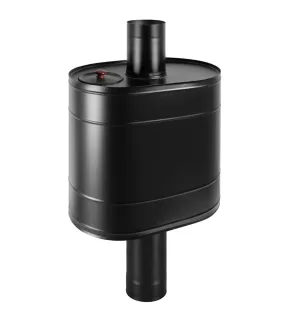 Бак BLACK на трубе 55л Ø115 (Овальный) (AISI 439) (МП) 