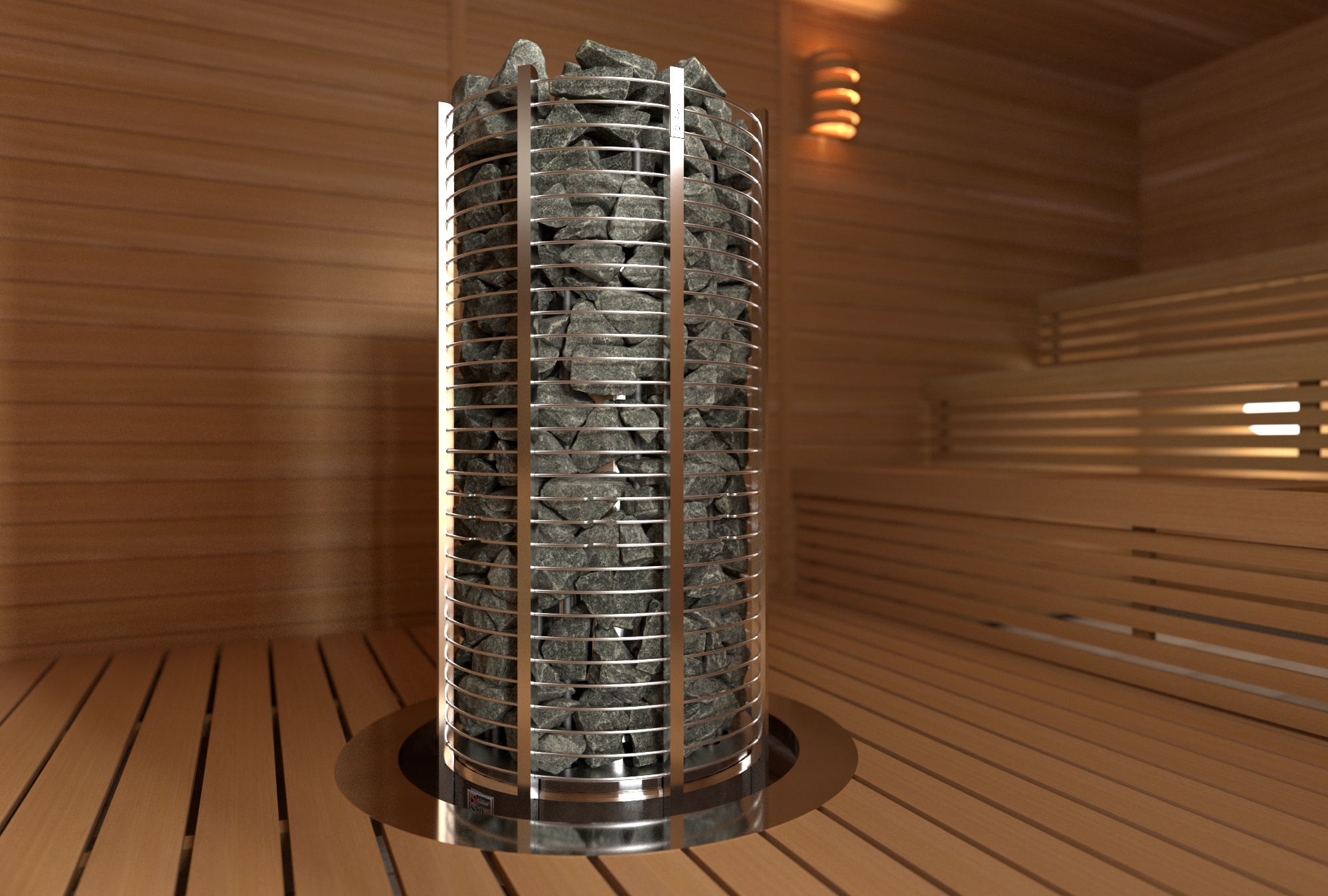 SAWO Электрическая печь Tower напольная, 18,0 кВт, нерж. сталь, артикул TH12-180NS-P, выносной пульт (пульт и блок мощности докупаются отдельно) 