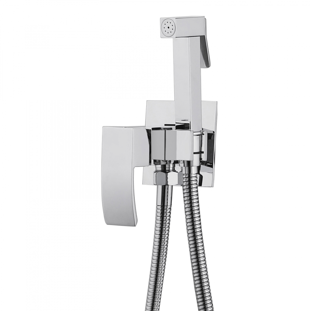 Гигиенический душ Abber Wasserfall, AF8625, со смесителем, хром 