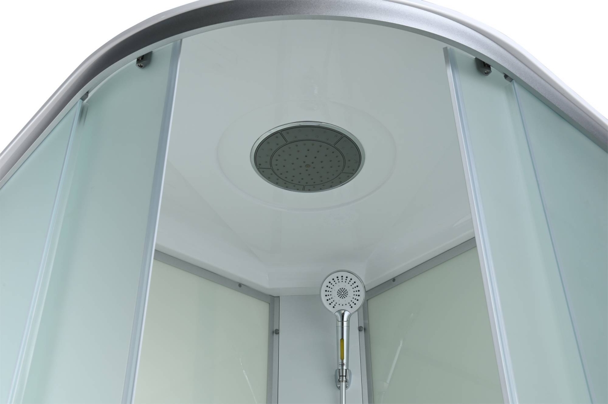 Душевая кабина AvaCan C5010 78328, 100 x 100 см, с крышей, поддон высокий, стекло матовое, профиль хром 