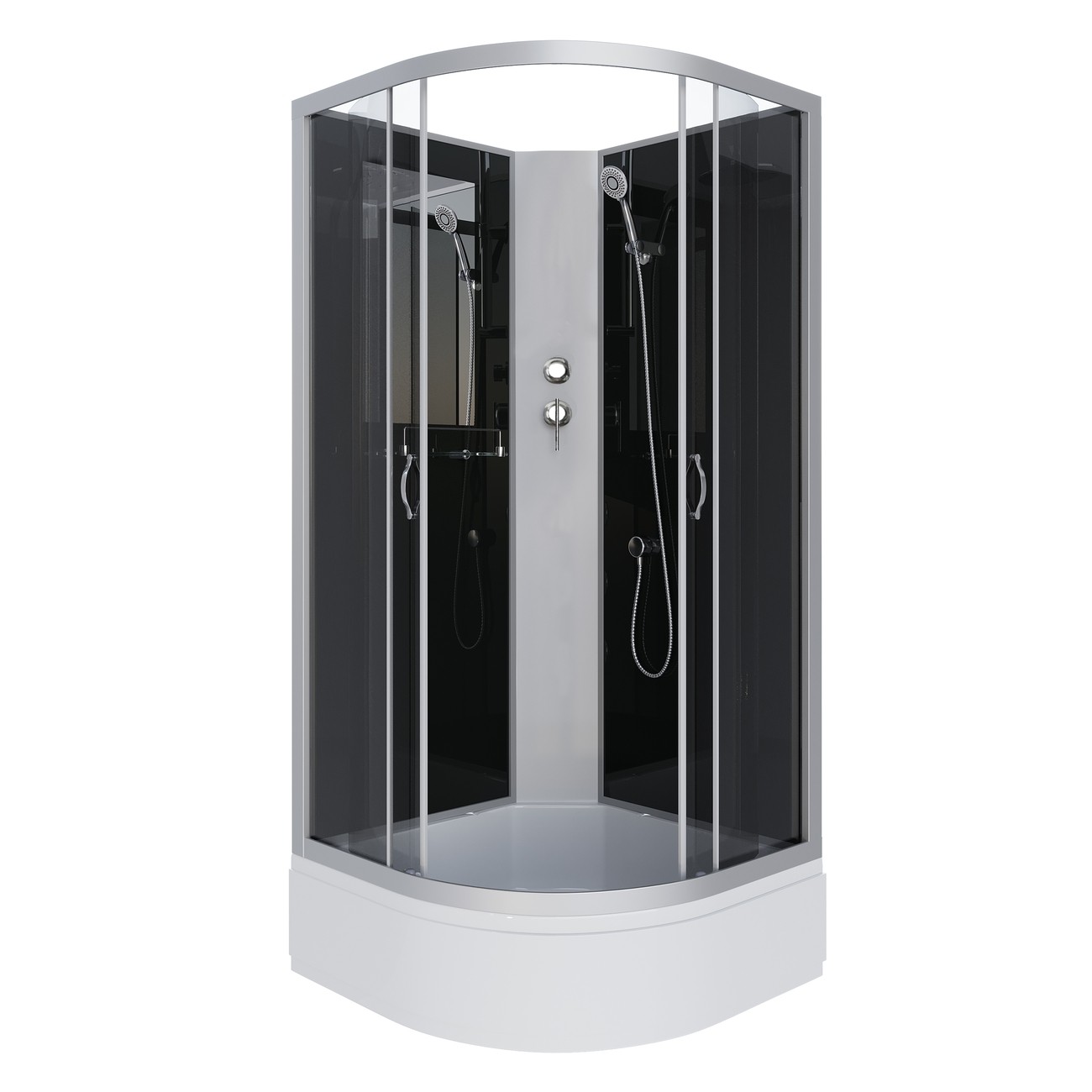 Душевая кабина Niagara Classic NG-3503-14BK (80х80х200) средний поддон(26см),стекло тонированное,4 места 
