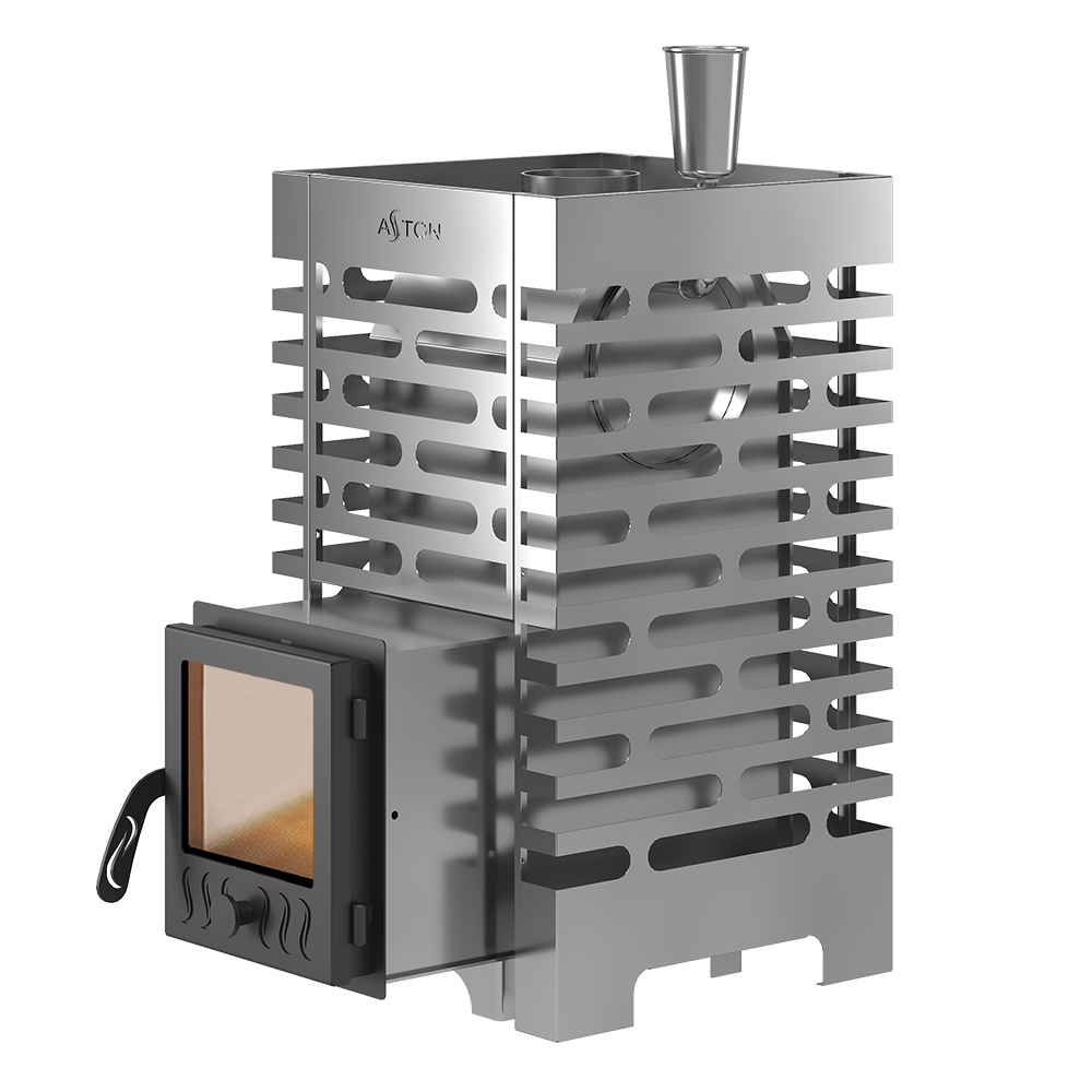 Печь для бани ASTON 16 INOX стекло 
