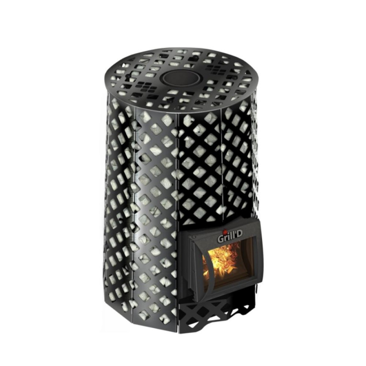 Дровяная печь для бани Grill’D Violet Romb Short 