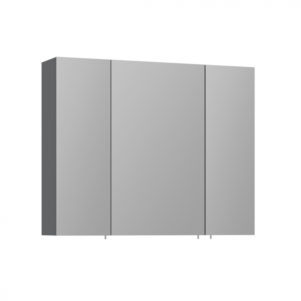 Зеркальный шкаф Orka Likya 3001088, 80 см, с подсветкой, цвет антрацит матовый 