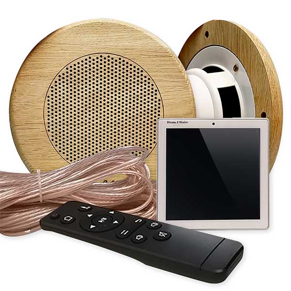 Комплект влагостойкой акустики SW 2 White Sauna Sensor (круглая) 