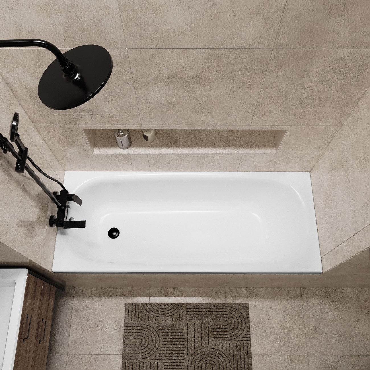 Ванна акриловая Niagara Brava NG-B15070 (150х70х35) 