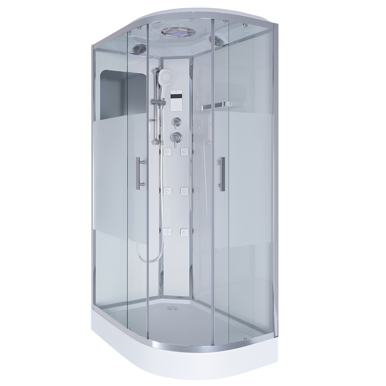 Душевая кабина Niagara Ultra NG-303-01L (120х80х220) низкий поддон(16см),стекло матовое,4 места 