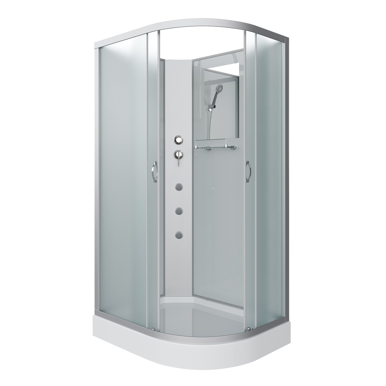 Душевая кабина Niagara Classic NG-3312-14LBKG (120х80х200) низкий поддон(13см),стекло матовое,3 места 