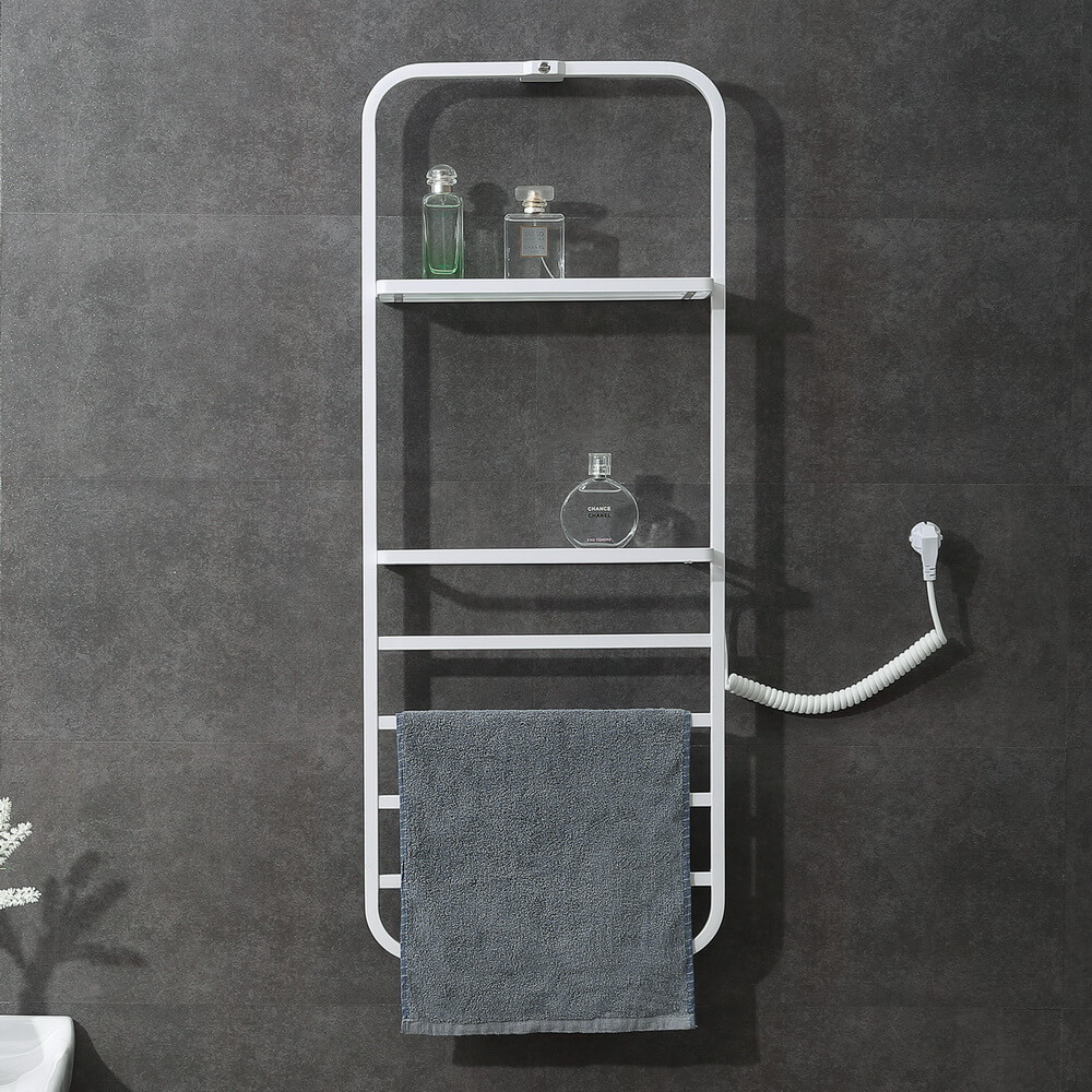 Полотенцесушитель электрический Black&White Moon N-337W, 40 x 101 см, белый матовый, 337WN 
