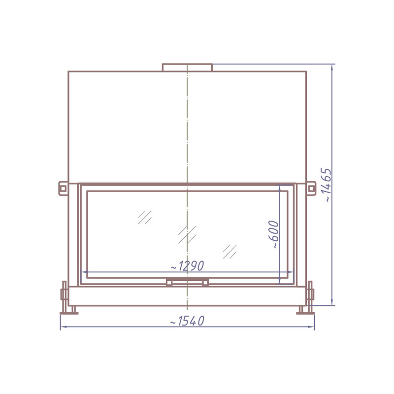 Каминная топка STAV HF 1300W 