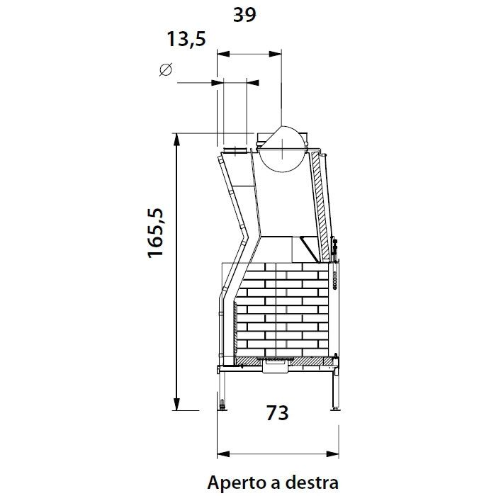 Каминная топка Palazzetti VENTILPALEX VPX 92 