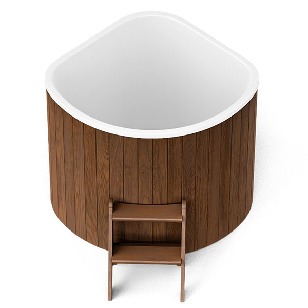 Купель CORNER SMALL (термососна темная) 