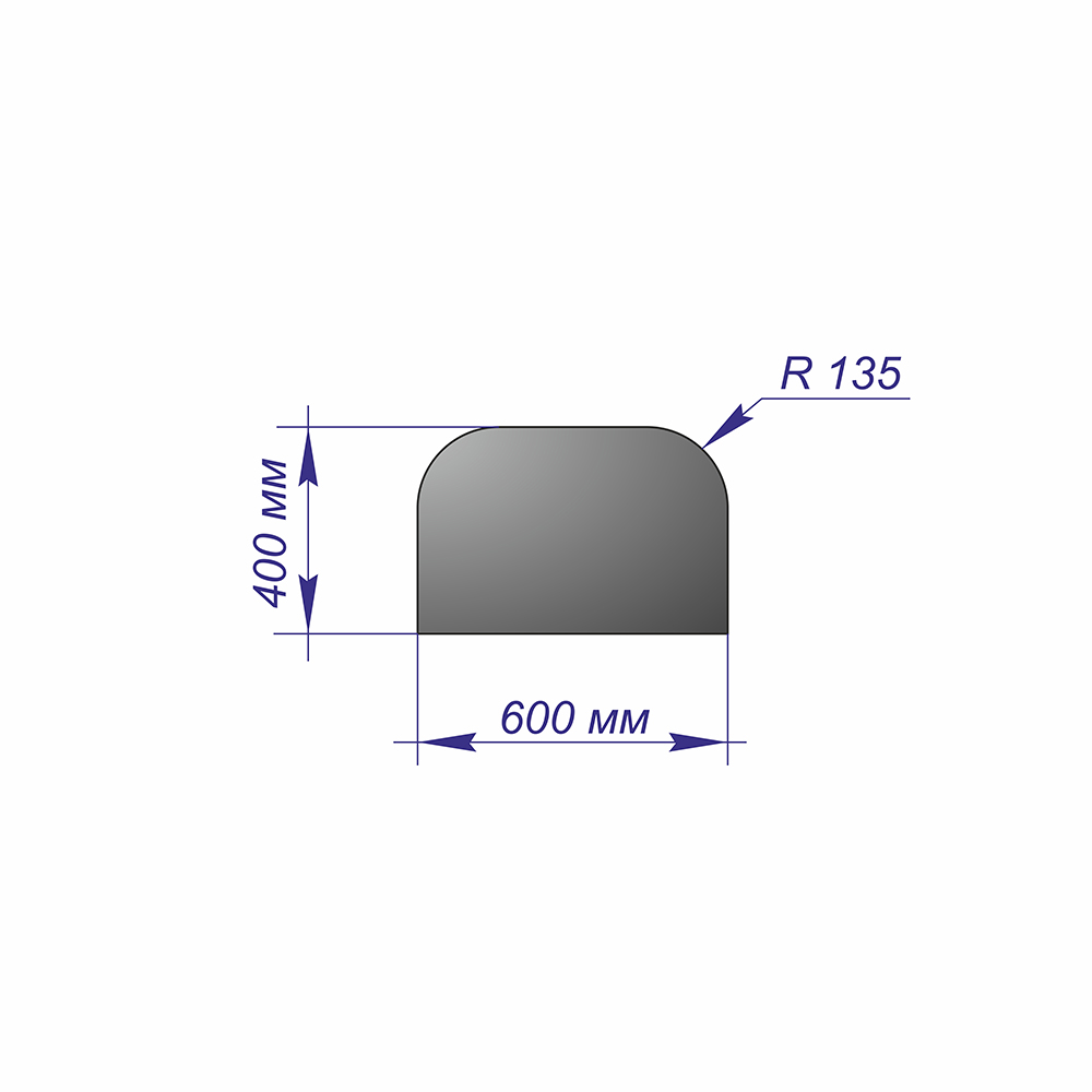 Лист предтопочный 400*600*1 R135 бронза 