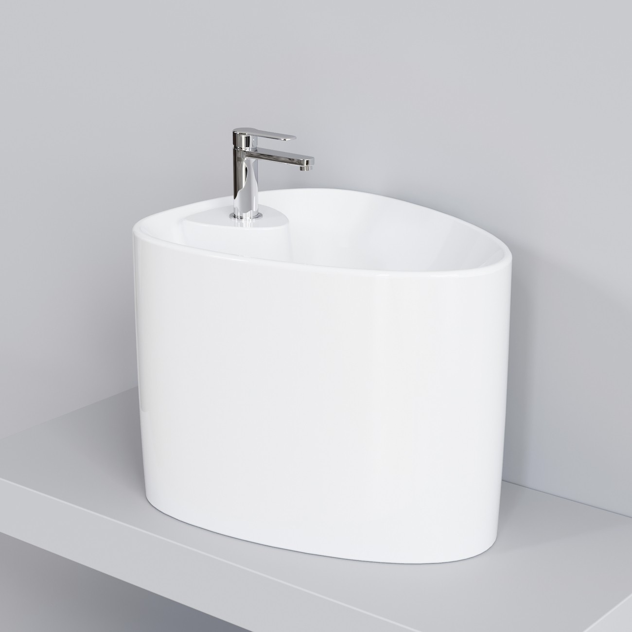 Раковина Ambassador Kingston 146T20003 (580*435*440) БЕЛАЯ 