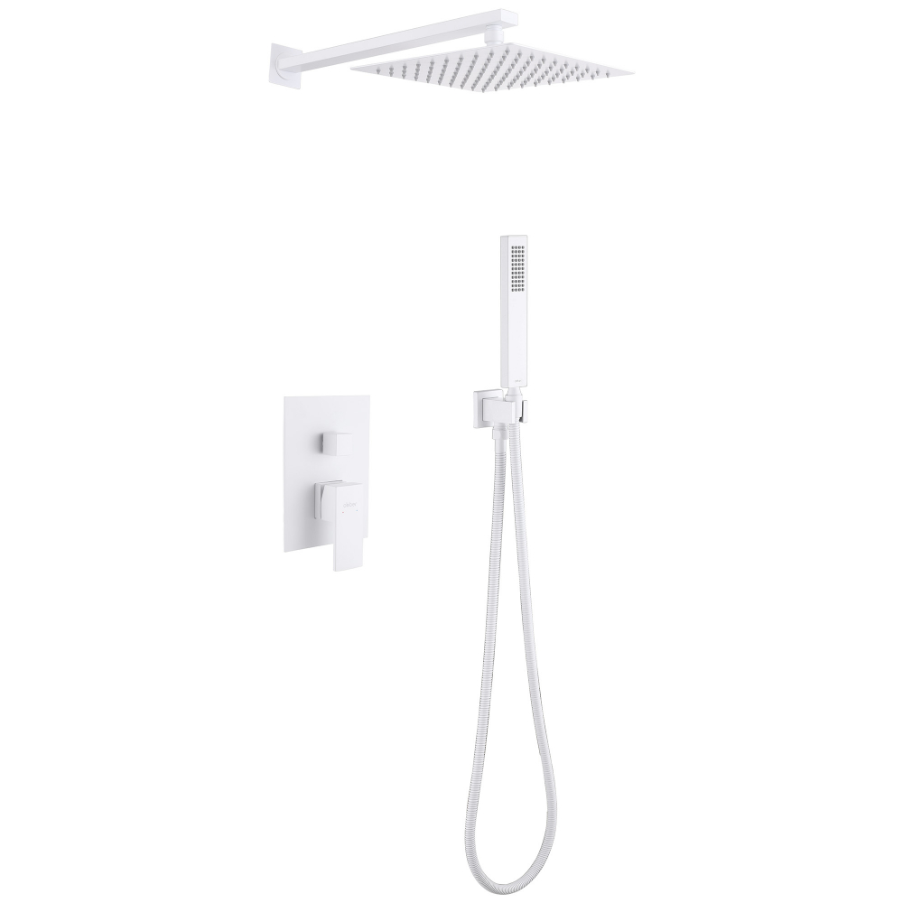 Душевая система Abber Daheim AF8219W, белый матовый 