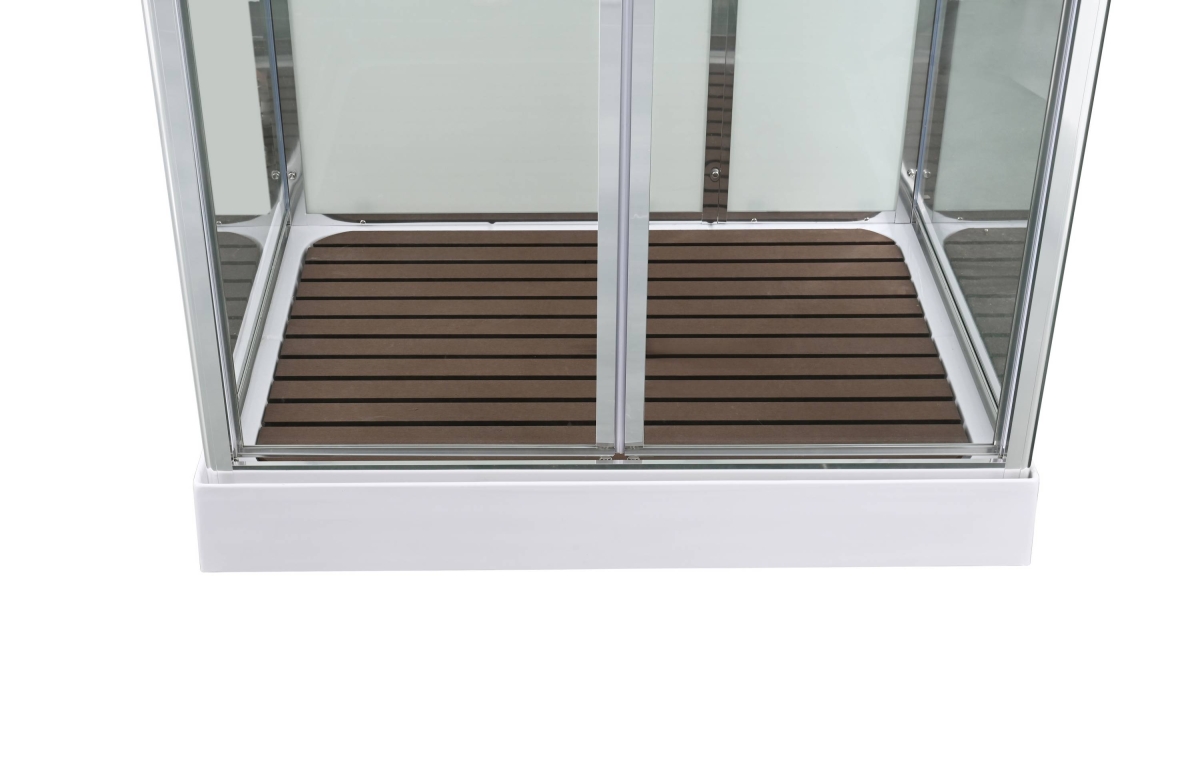 Душевая кабина AvaCan V2012N 78251, 120 x 90 см, без крыши, поддон низкий, стекло прозрачное, профиль хром 