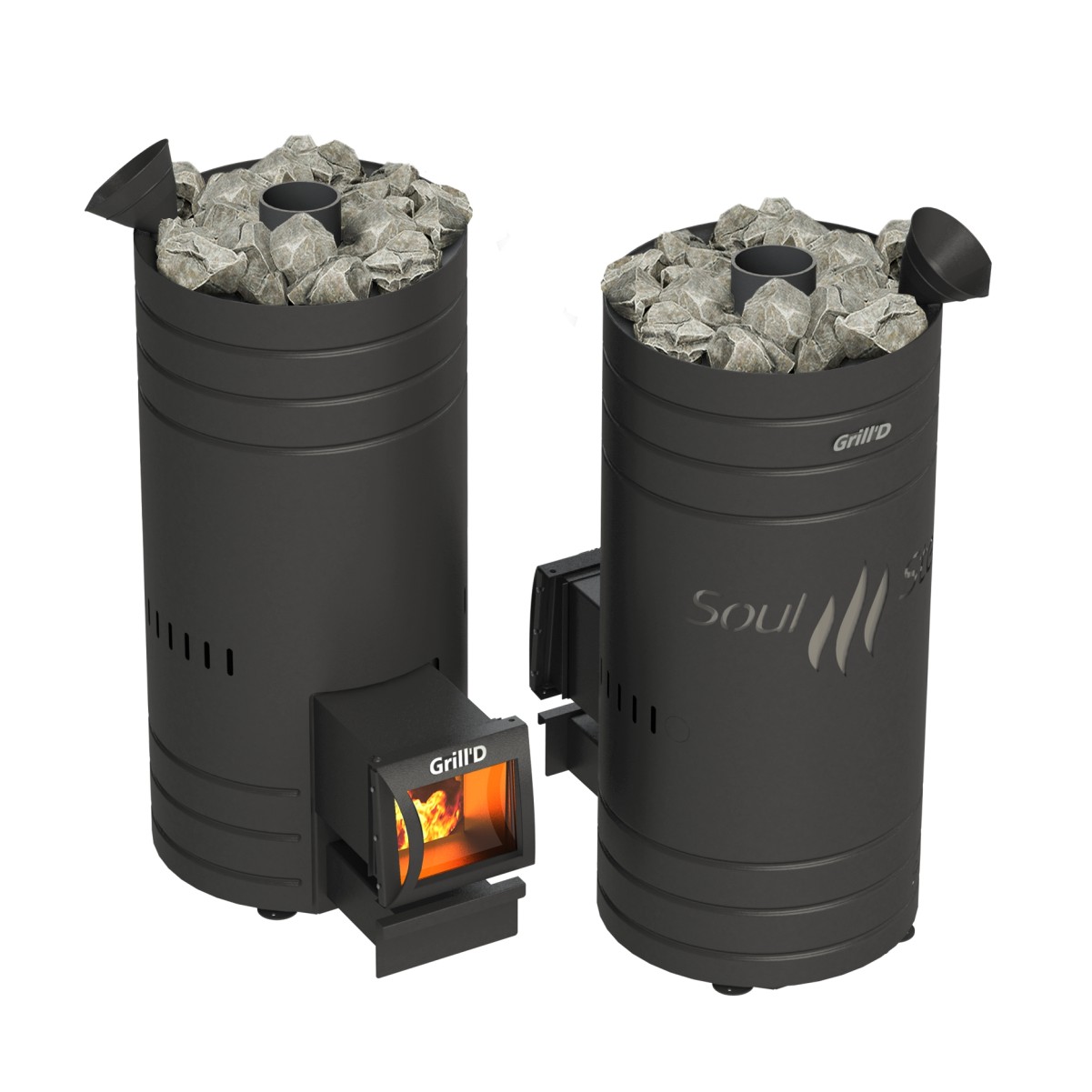 Дровяная печь для бани Grill’D Bochka 160A Long 