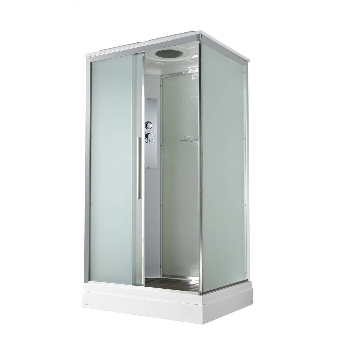 Душевая кабина Avacan KD2911 78220, 110 х 90 см, с крышей, поддон низкий, стекло матовое, профиль хром 