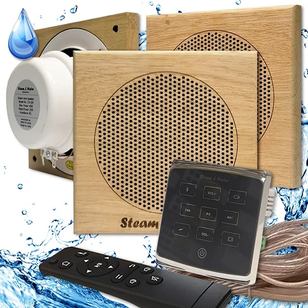 Комплект влагостойкой акустики SW 3 Black Eco Sauna (квадратная) 