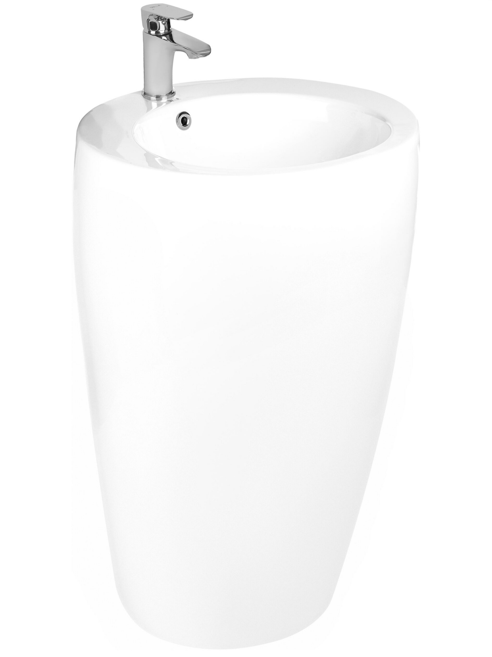 WW LEERBACH 3838 GL-WT Раковина напольная. 380х380х830 мм 