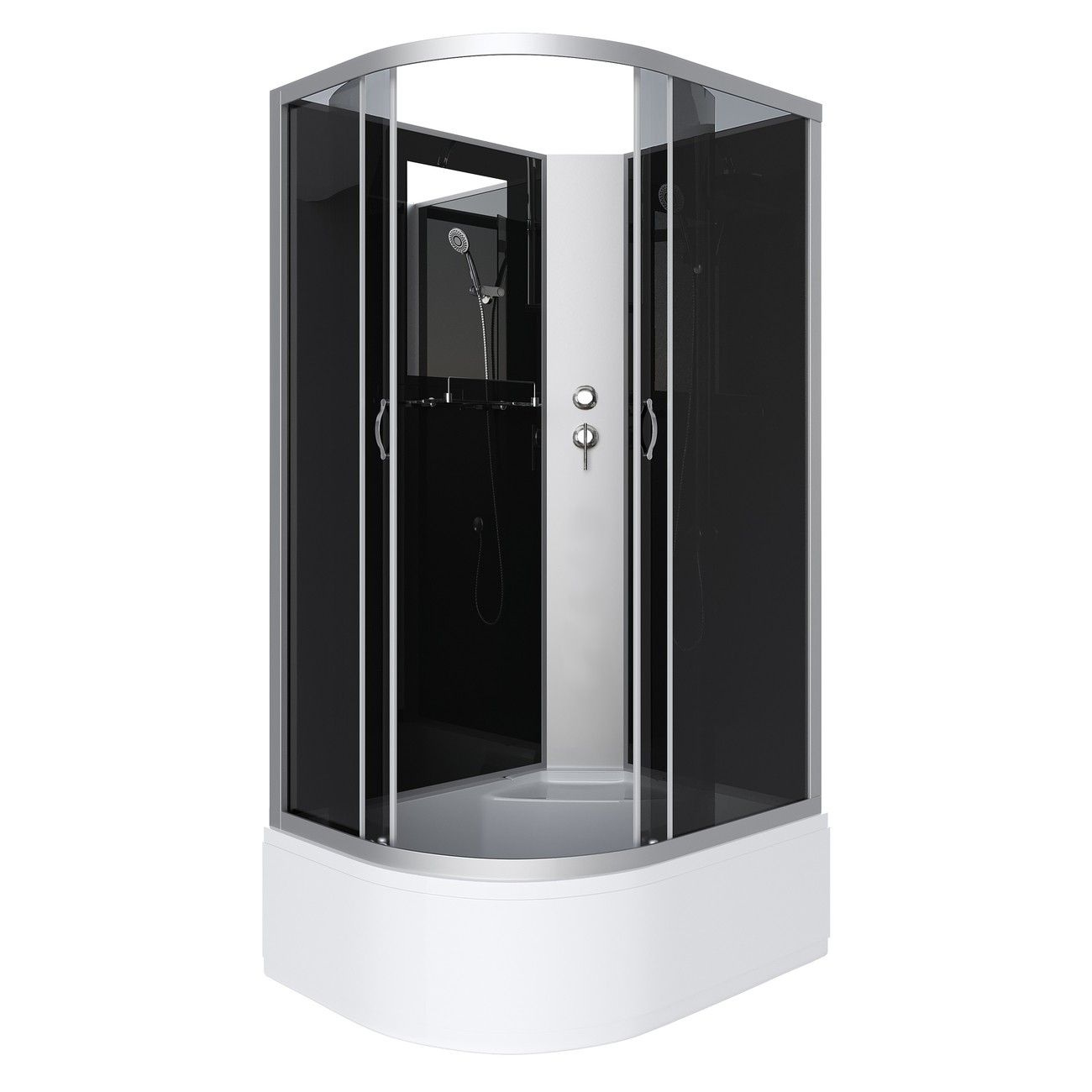 Душевая кабина Niagara Classic NG-2510-14RBK (120х80х200) высокий поддон(40см),стекло тонированное,4 места 
