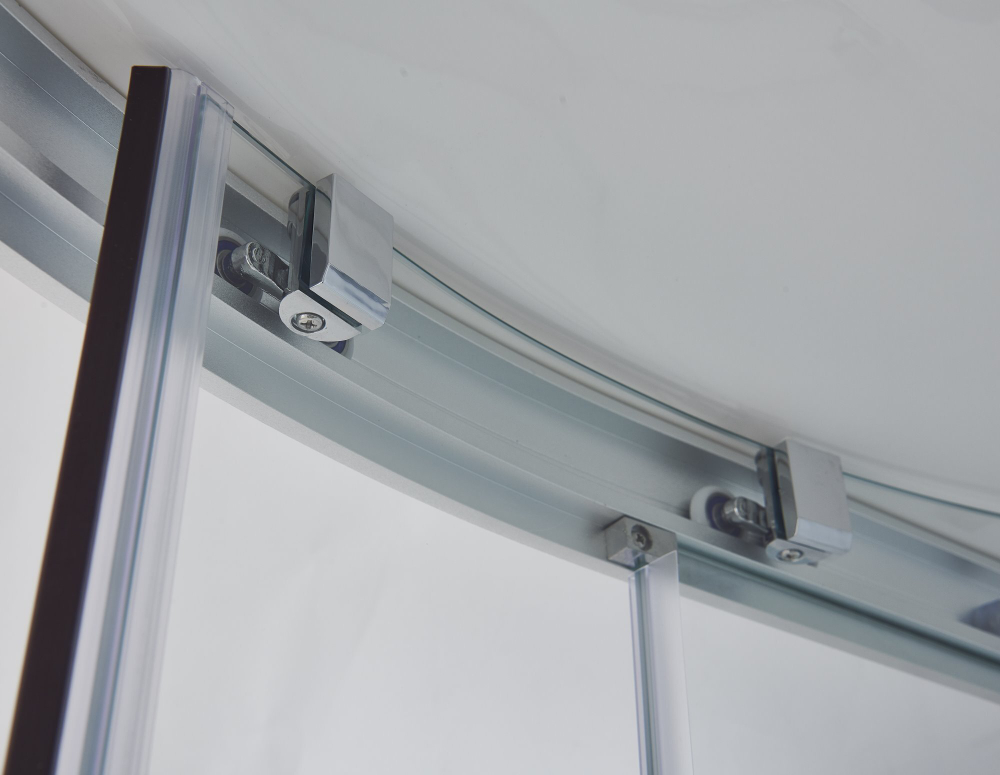 Душевая кабина Imwei XDM-09FW, 90 x 90 см, средний поддон, с крышей, стекла матовые, профиль белый 