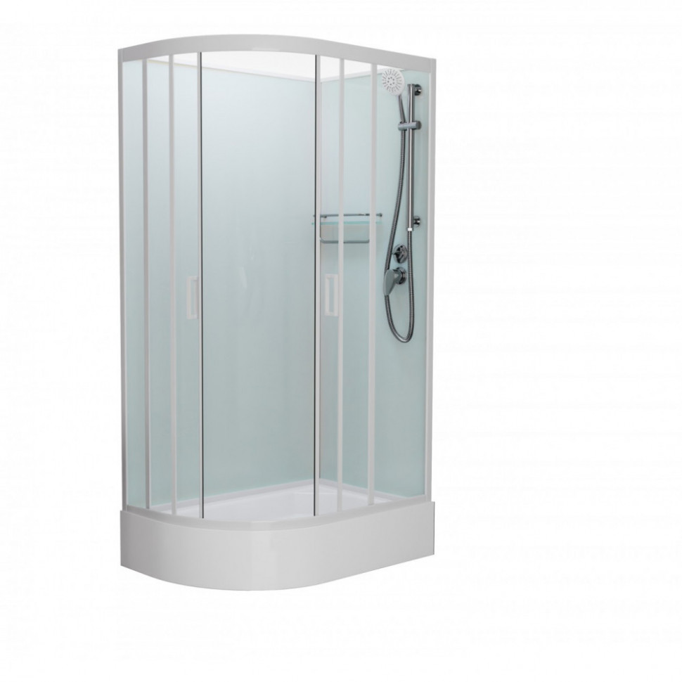 Душевая кабина Frank F412/1 R White без крыши 120x80 см, 130009 