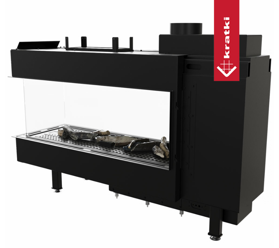 Газовая топка Kratki Pro LEO/LP/100/TUNEL/G20 (магистральный газ) 