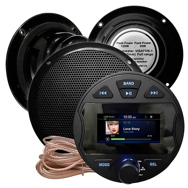 Комплект влагостойкой акустики Steam Water Aqua Music DB003 VISATON черный 3 