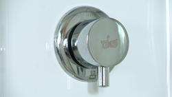 Душевой бокс Timo Lux T-7770, 170 x 88 см, c крышей, высокий поддон, с гидромассажем, стекла прозрачные, профиль хром 