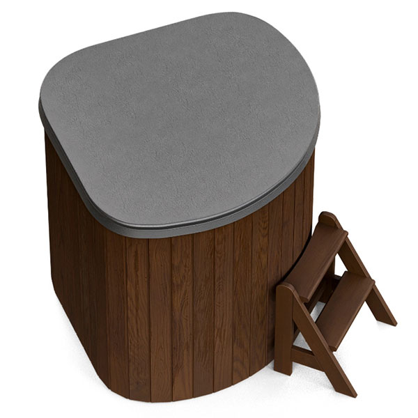 Купель CORNER SMALL (термососна темная) 