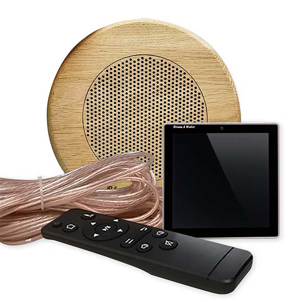 Комплект влагостойкой акустики SW 1 Black Sauna Sensor (круглая) 