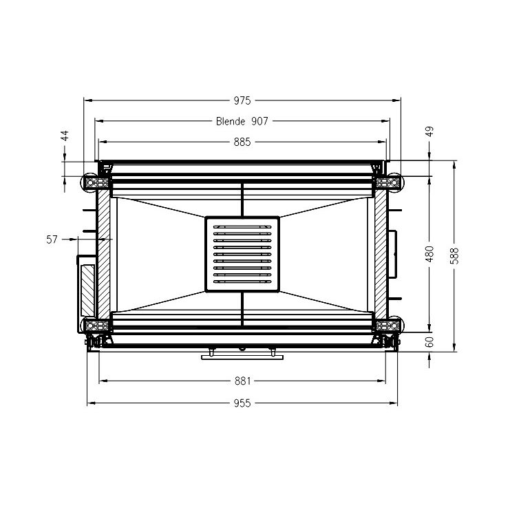 Каминная топка SPARTHERM Linear 4S Varia A-FDH 