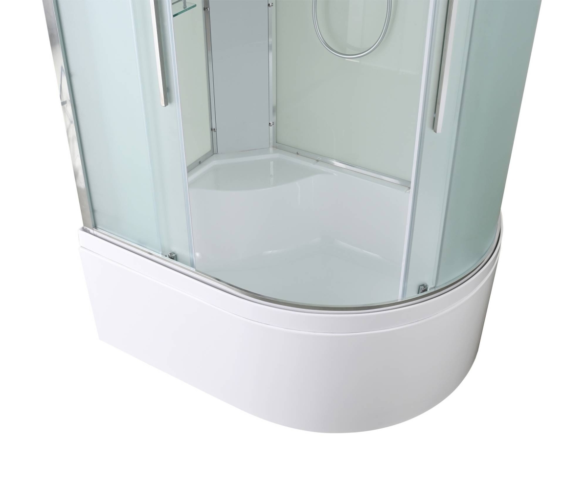 Душевая кабина AvaCan EM5812LN/EM5812RN 78197/78191, 120 x 80 см, без крыши, поддон высокий, левая/правая, стекло матовое, профиль хром 