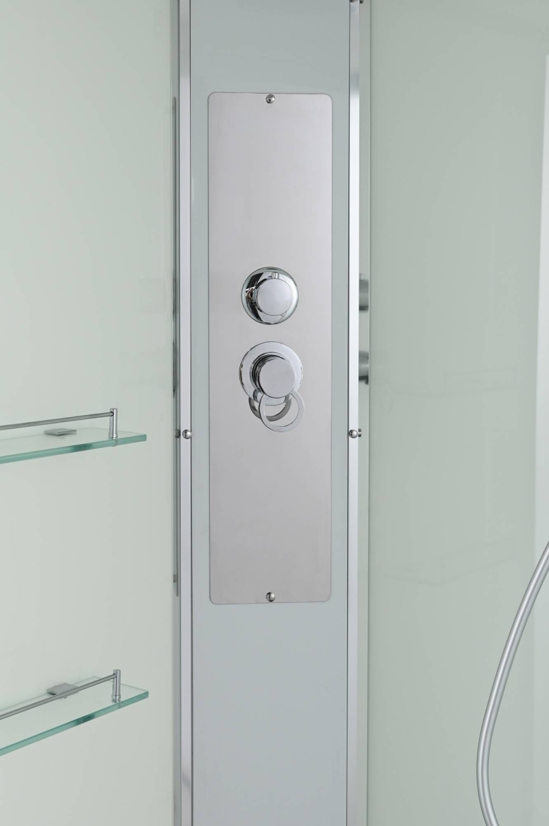 Душевая кабина AvaCan EM5812L/EM5812R 78196/78190, 120 x 80 см, с крышей, поддон высокий, левая/правая, стекло матовое, профиль хром 