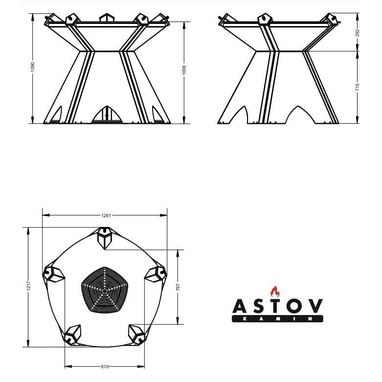 Очаг гриль Астов Корона 5У 