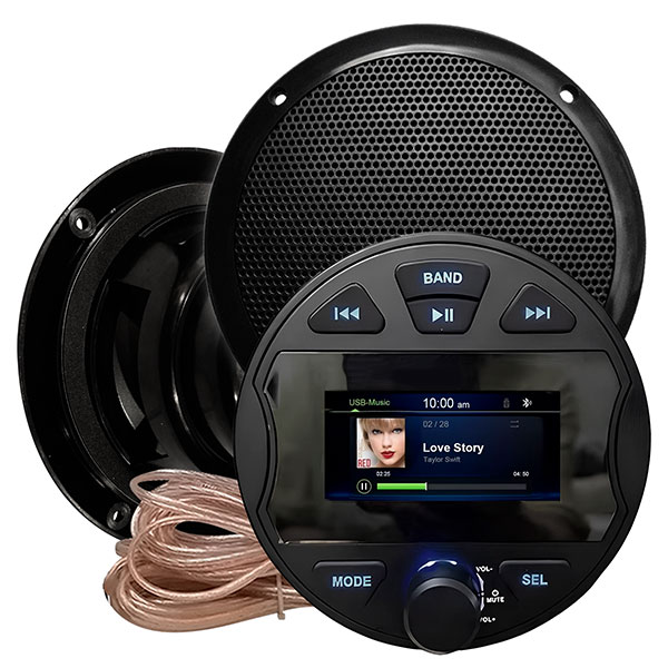 Комплект влагостойкой акустики Steam Water Aqua Music DB003 VISATON черный 2 
