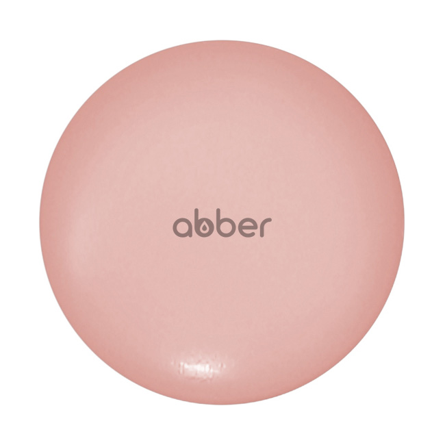 Накладка на слив для раковины ABBER AC0014MP розовая матовая, керамика 