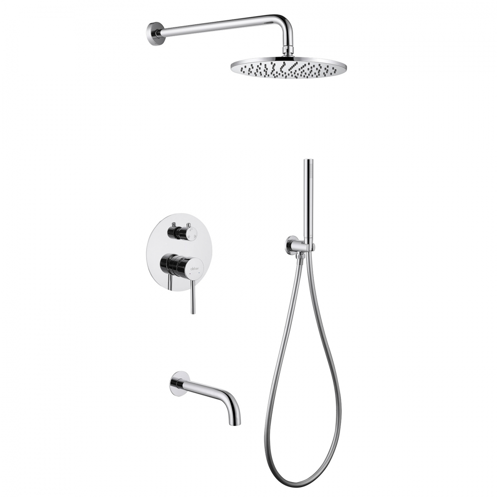 Душевая система Abber Wasser Kreis AF8117, цвет хром 