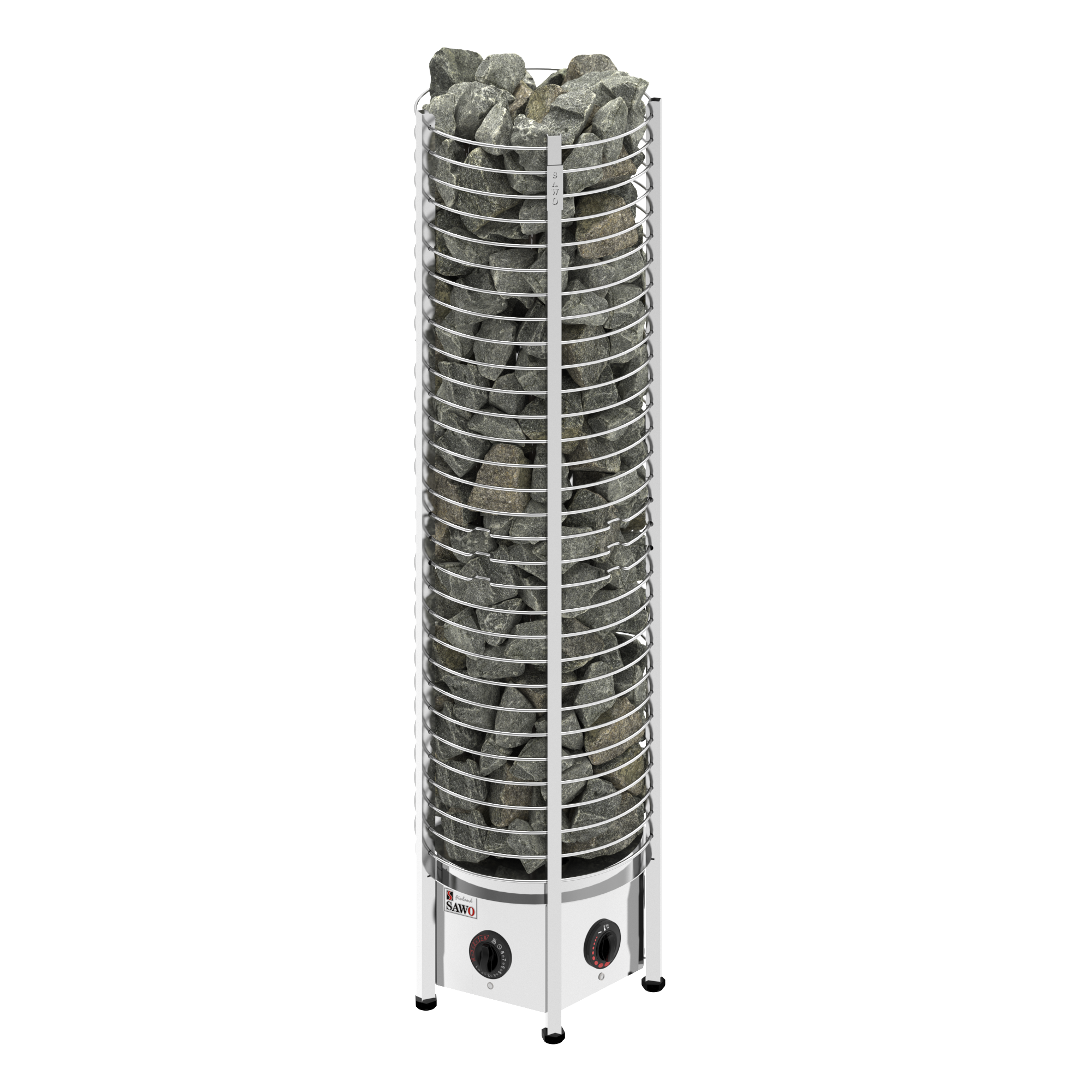 SAWO Электрическая печь TOWER вертикальная, круглая,с пультом, 8 кВт, TH6-80NB-P 