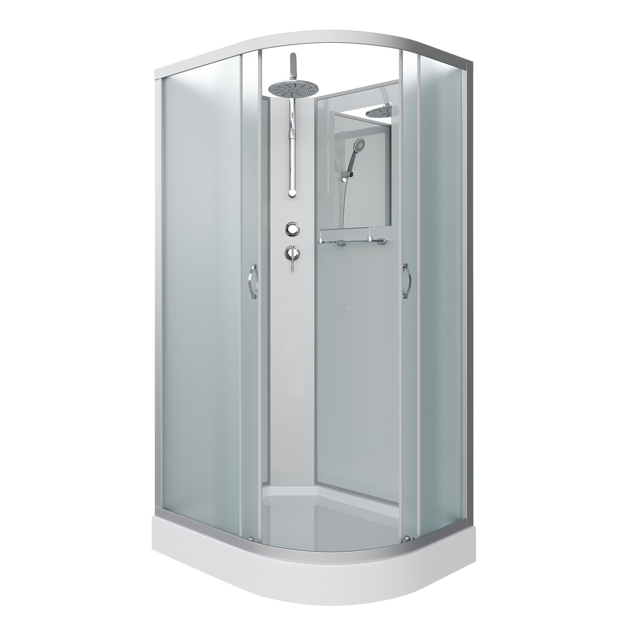 Душевая кабина Niagara Classic NG-3312-14LBKT (120х80х210) низкий поддон(13см),стекло матовое,3 места 