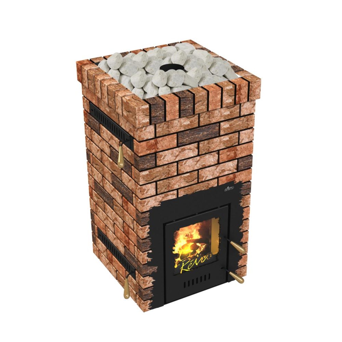 Дровяная печь для бани Grill’D Retro 500 Short Max Pro 