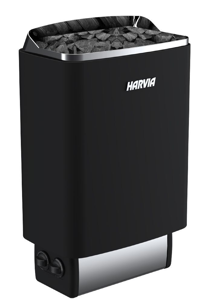 HARVIA Электрическая печь Top Steel HM600400BX M60 6 kW black со встроенным пультом 