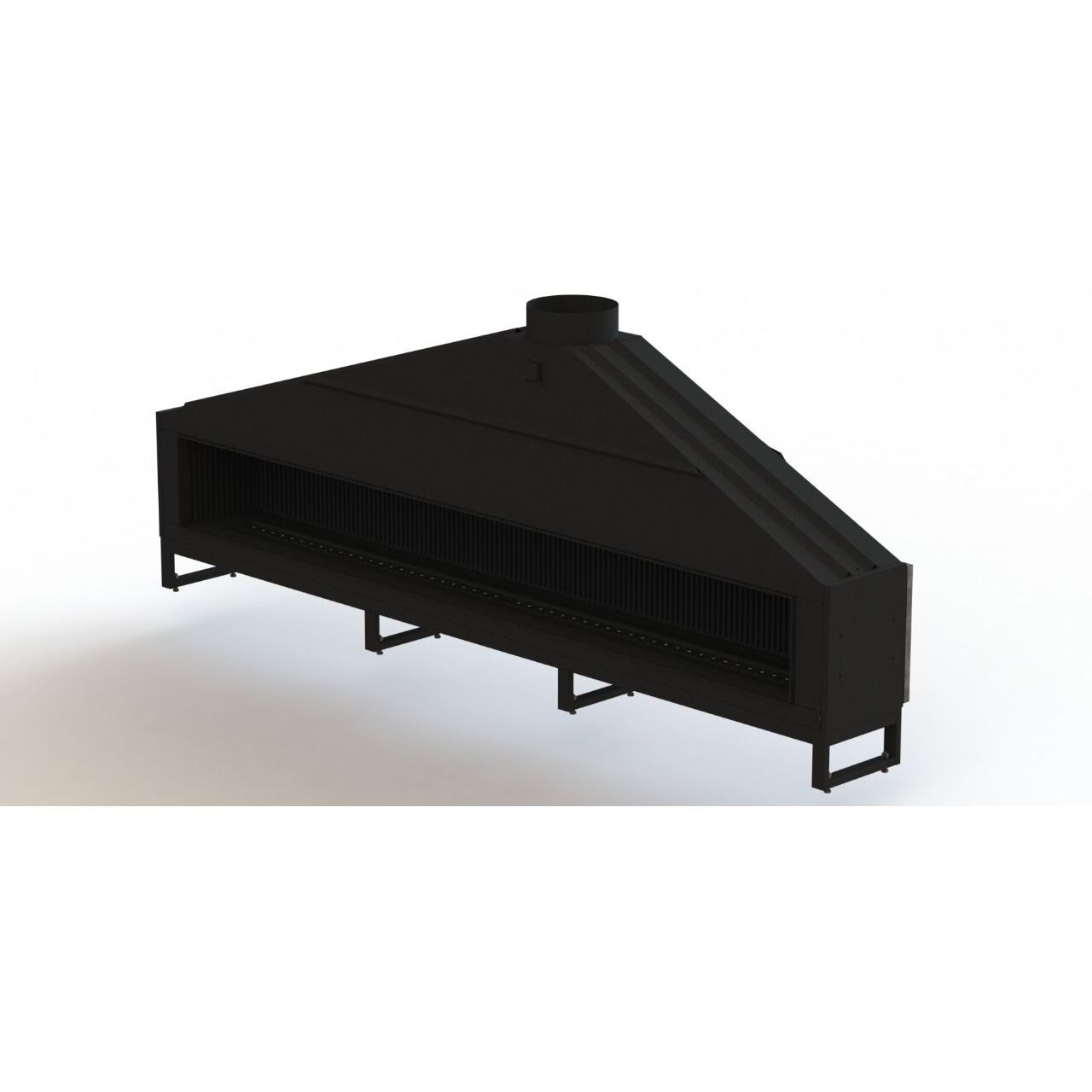 Газовый камин Milafire MF 2500 фронтальный 