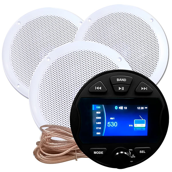 Комплект влагостойкой акустики Steam Water Aqua Music DB004 VISATON белый 3 