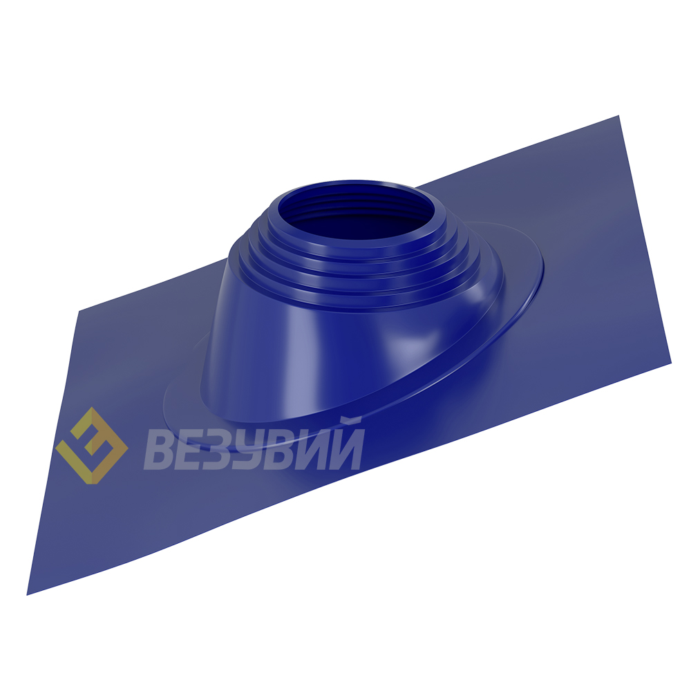 Кровельный проход "ВЕЗУВИЙ" № 5 (д.200-275мм, 470х470мм) угл, силикон, Синий 