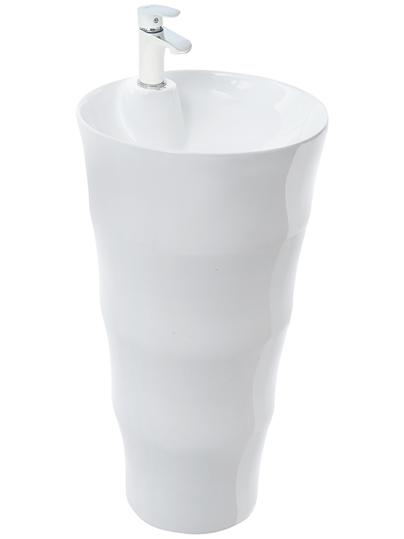 WW LEERBACH 4242 GL-WT Раковина напольная. 420х420х830 мм 